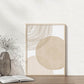 Decoración Boho, Arte Beige, Impresión abstracta 17