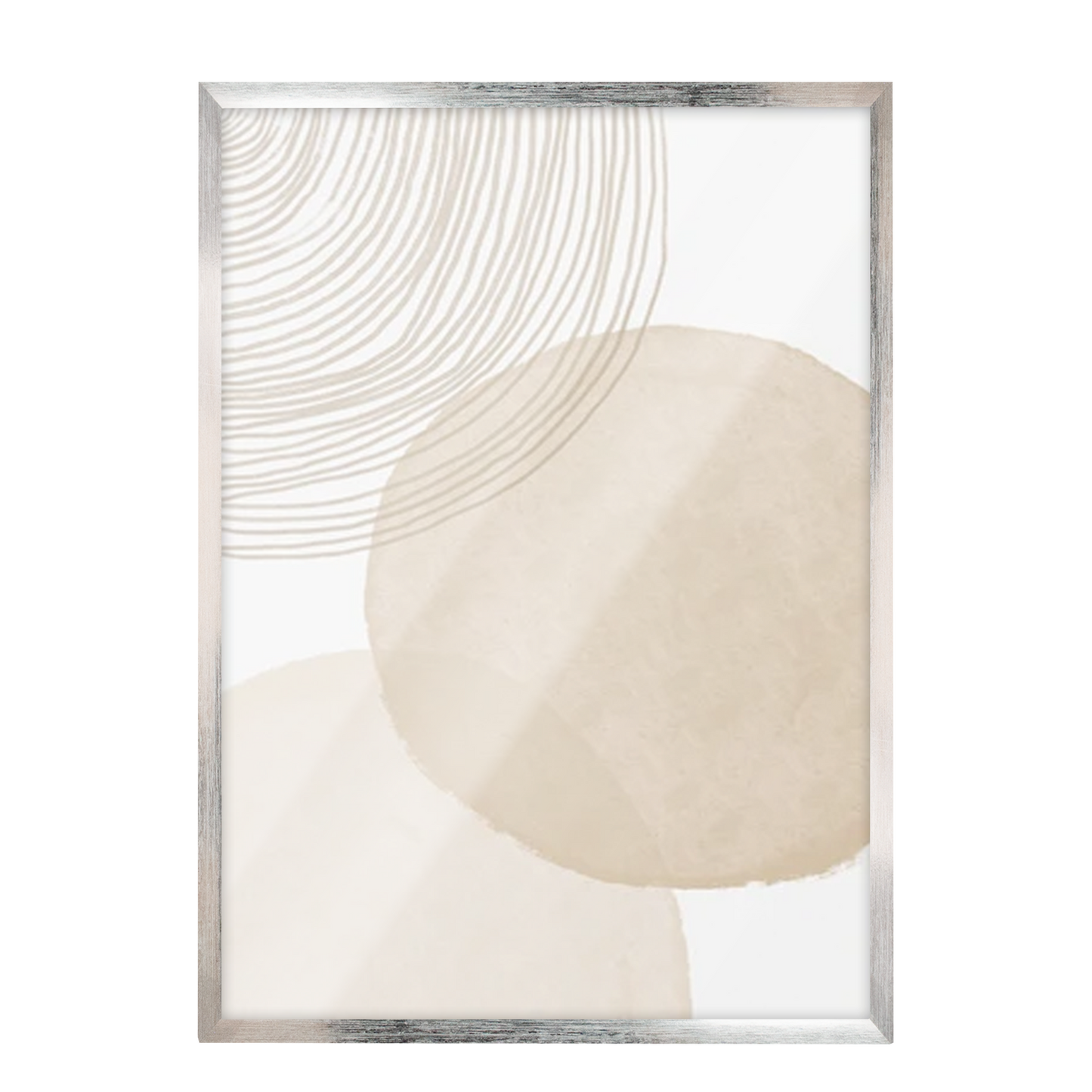 Decoración Boho, Arte Beige, Impresión abstracta 17