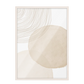 Decoración Boho, Arte Beige, Impresión abstracta 17