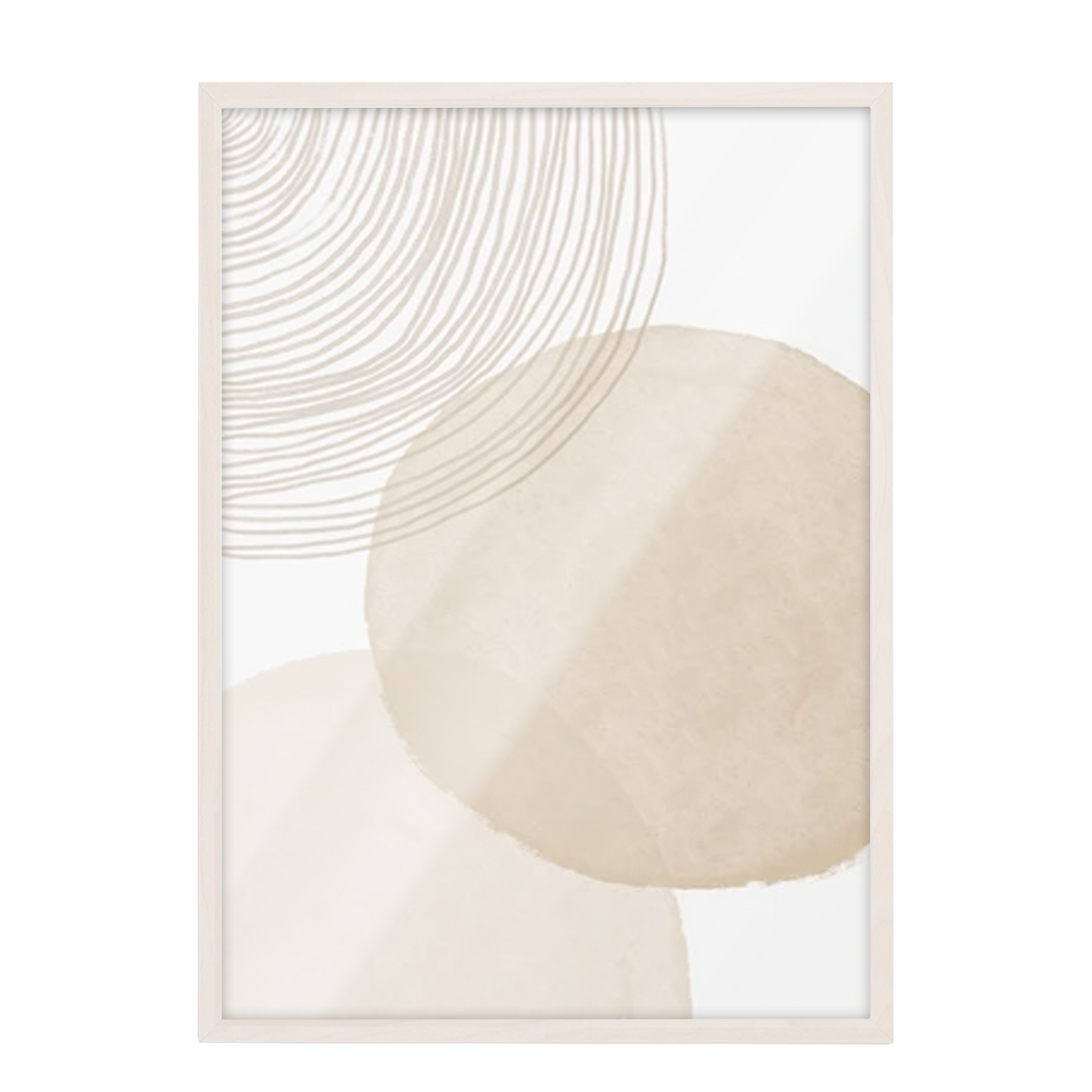 Decoración Boho, Arte Beige, Impresión abstracta 17