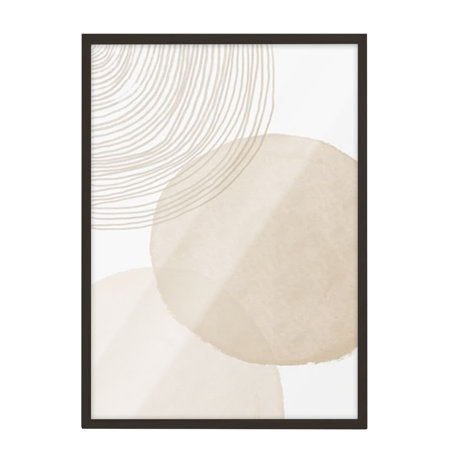 Decoración Boho, Arte Beige, Impresión abstracta 17