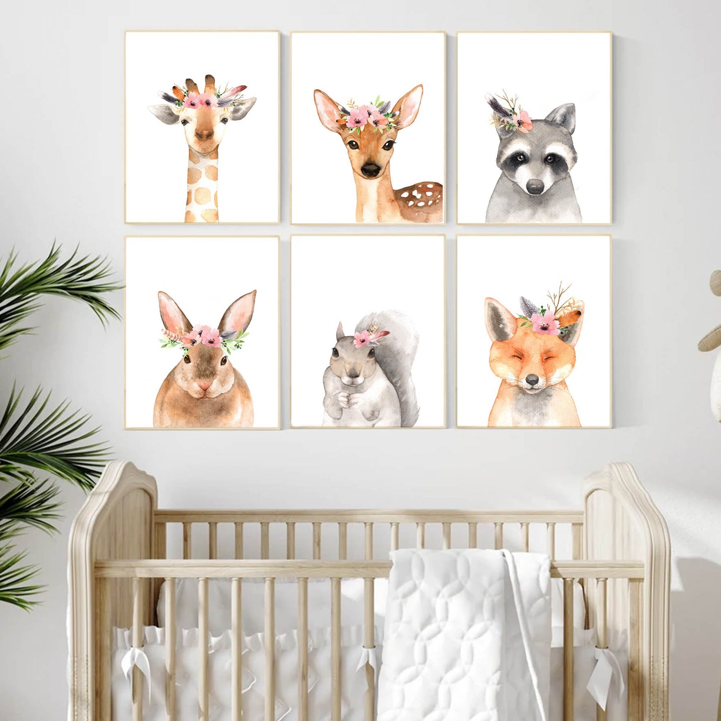 Animales Jirafa Flores decoración 184