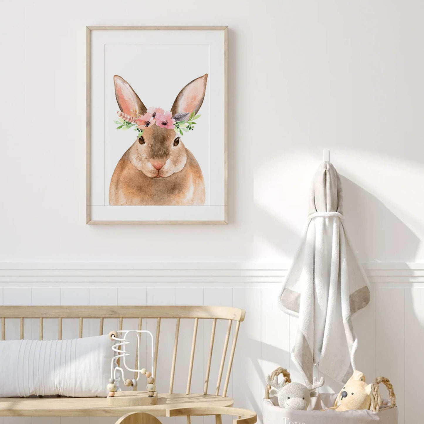Animales Conejo Flores decoración 185