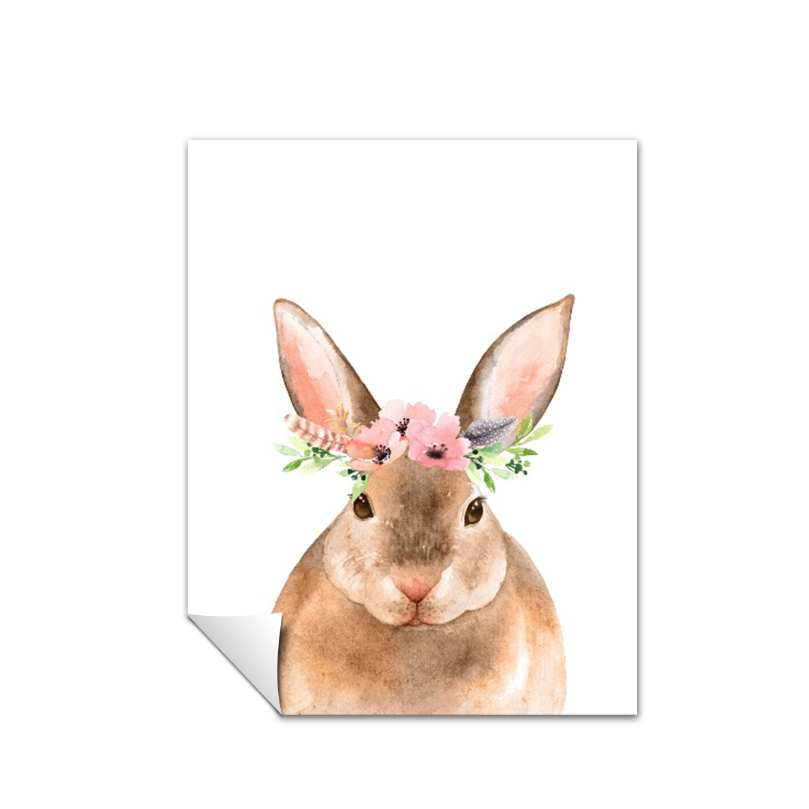 Animales Conejo Flores decoración 185