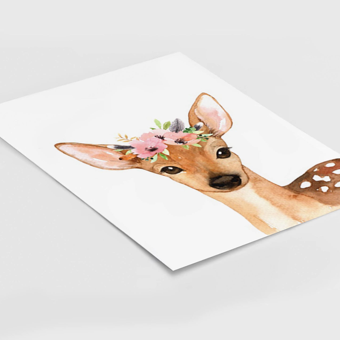 Animales Ciervo Flores decoración 187
