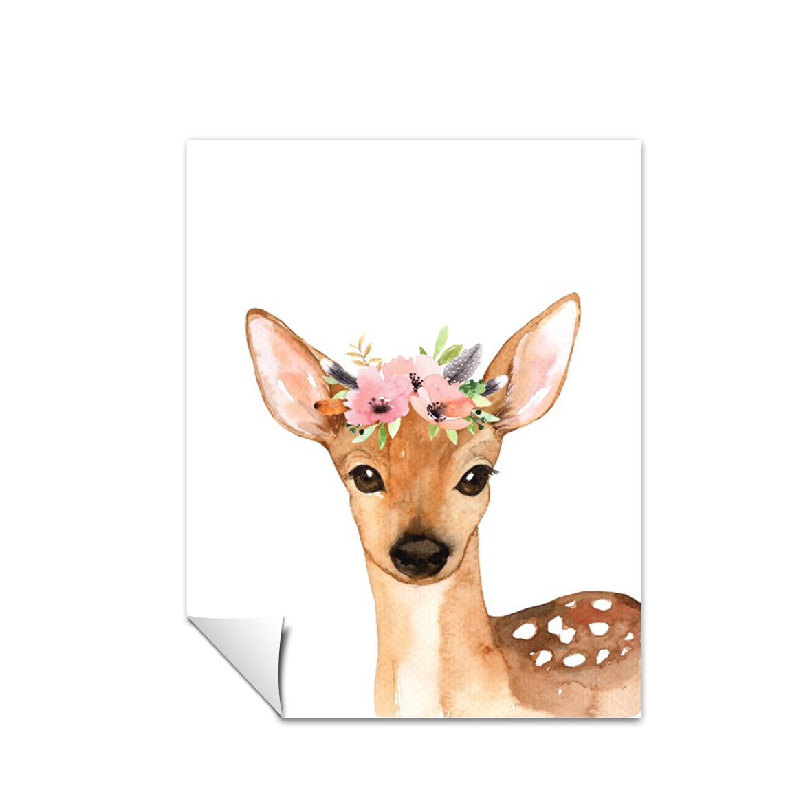 Animales Ciervo Flores decoración 187