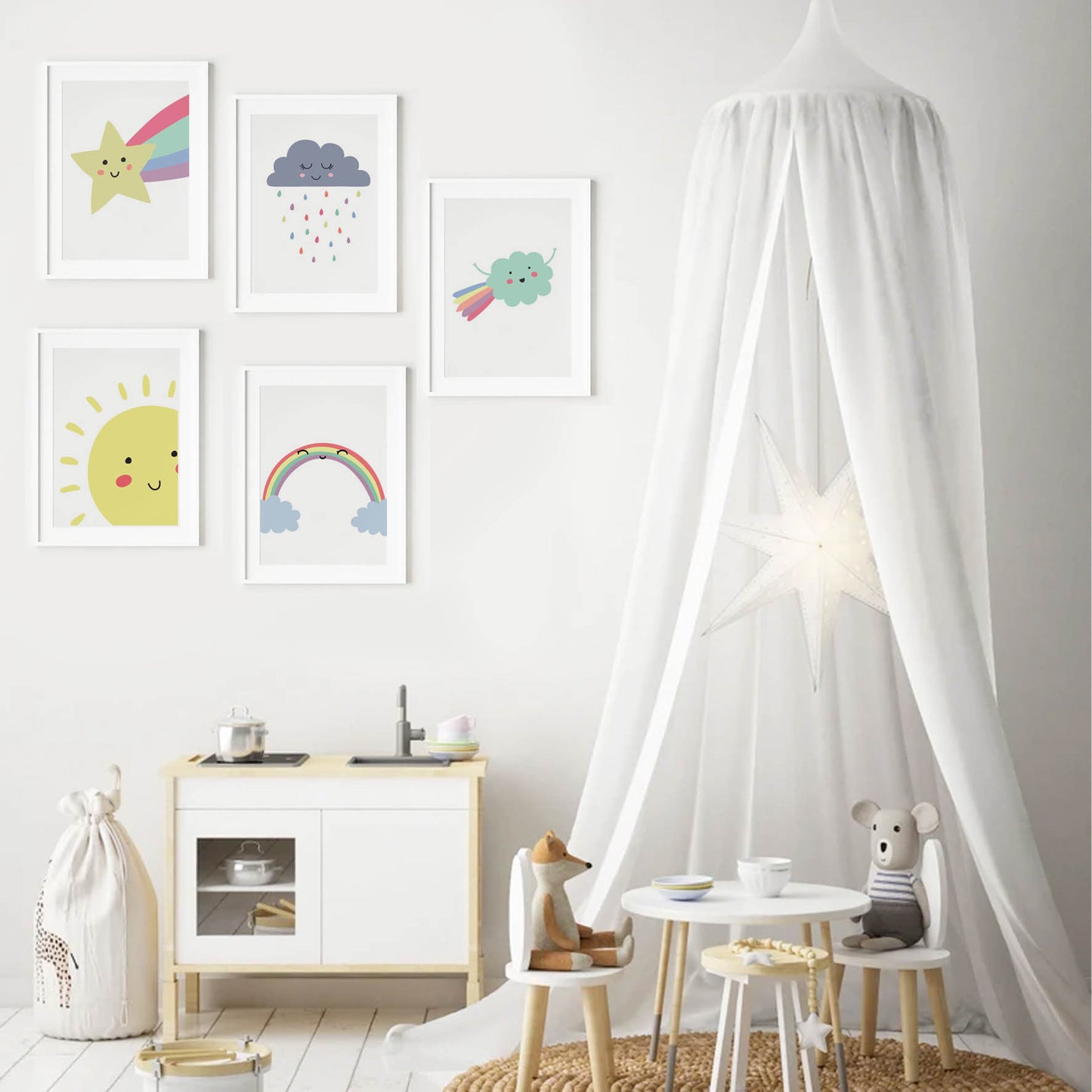 Ilustración arcoíris, decoración Niños/ Niñas 194