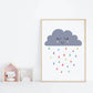Ilustración Nube lluvia, decoración Niños/ Niñas 190