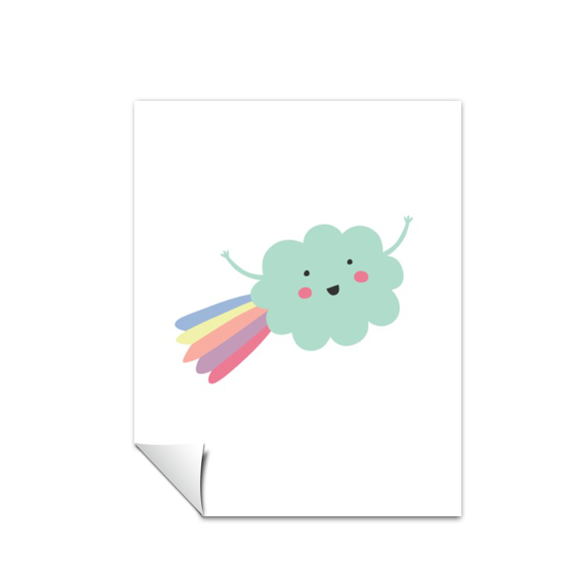 Ilustración nube, decoración Niños/ Niñas 195