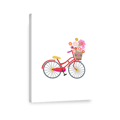 Ilustración Bicicleta Flores, decoración 199