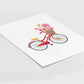 Ilustración Bicicleta Flores, decoración 199