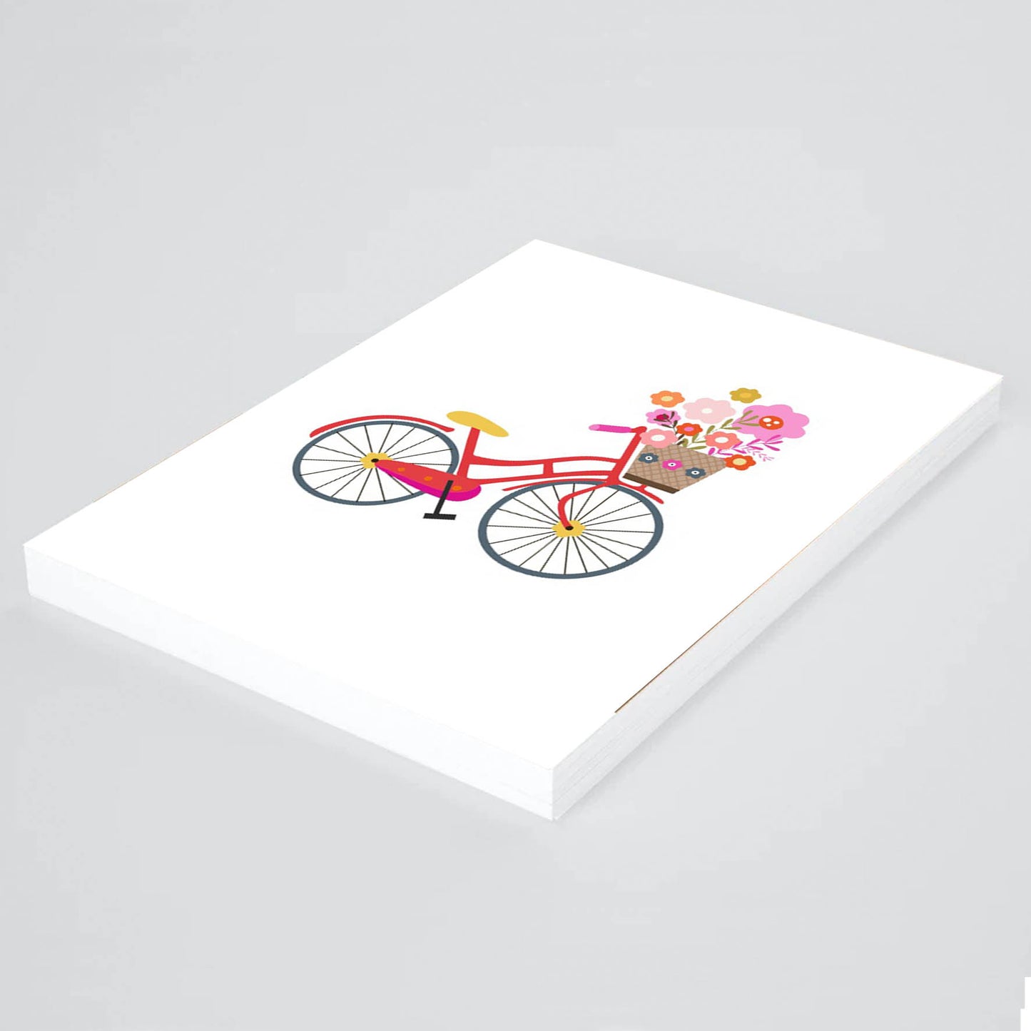 Ilustración Bicicleta Flores, decoración 199