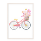 Ilustración Bicicleta Flores, decoración 199