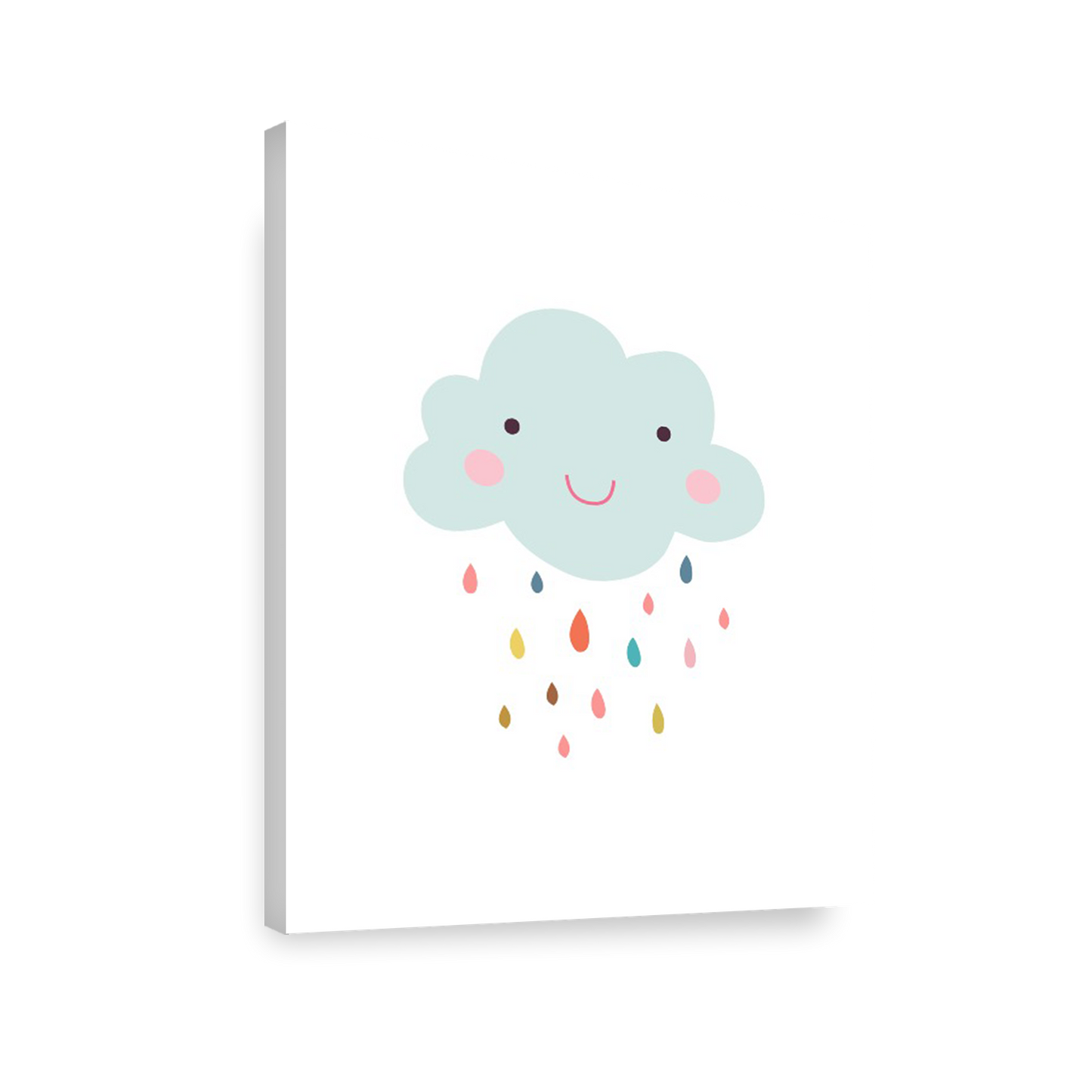 Ilustración Nube Lluvia Colores, decoración 200