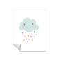 Ilustración Nube Lluvia Colores, decoración 200