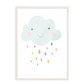 Ilustración Nube Lluvia Colores, decoración 200