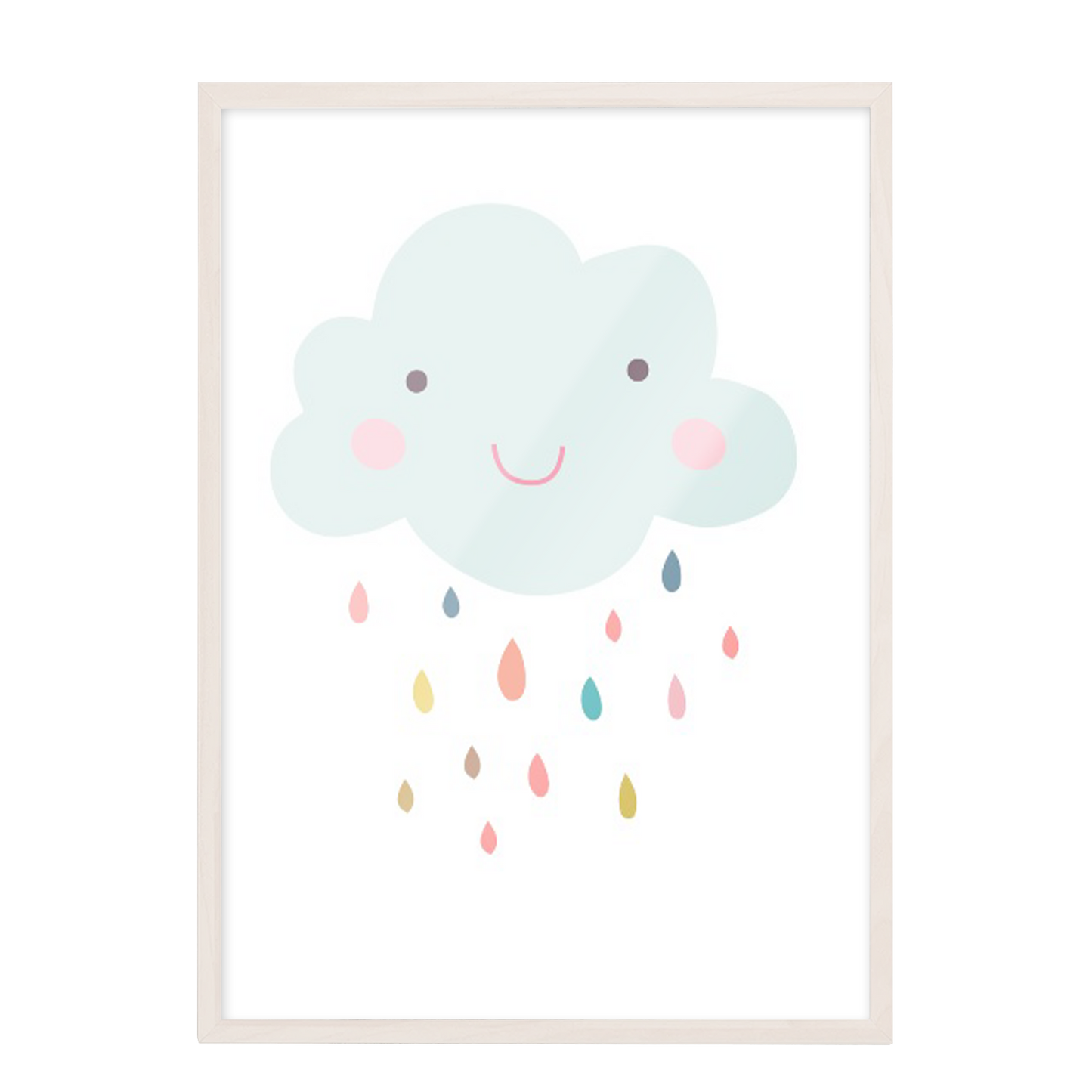 Ilustración Nube Lluvia Colores, decoración 200