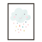 Ilustración Nube Lluvia Colores, decoración 200