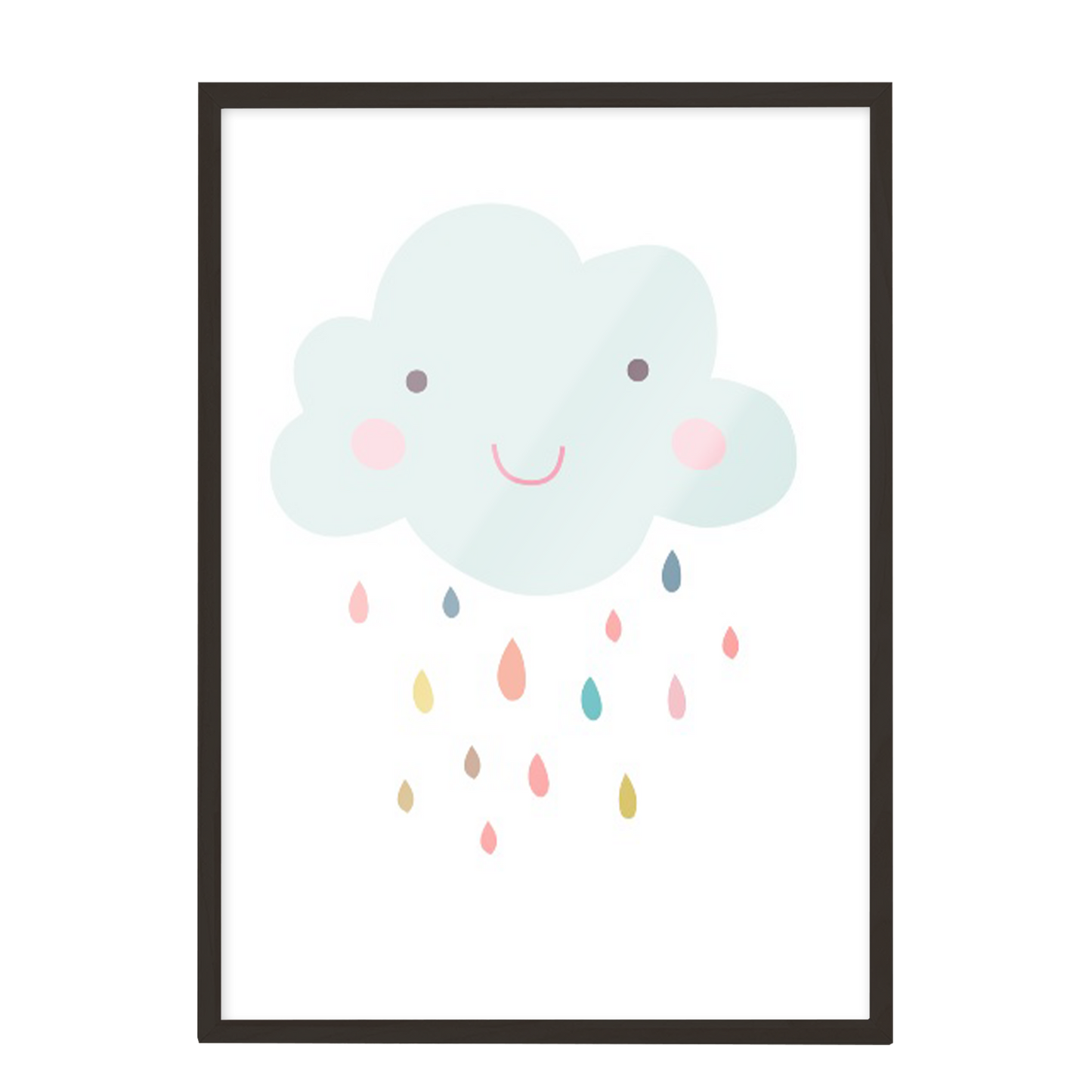 Ilustración Nube Lluvia Colores, decoración 200