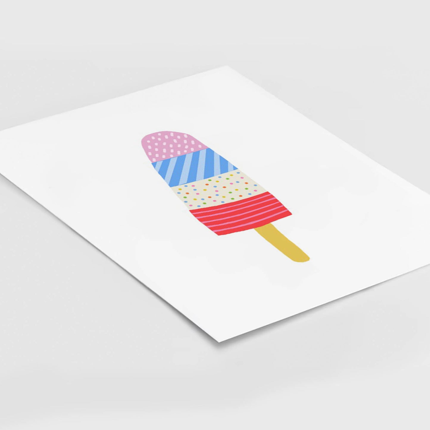 Ilustración helado colores, decoración 202