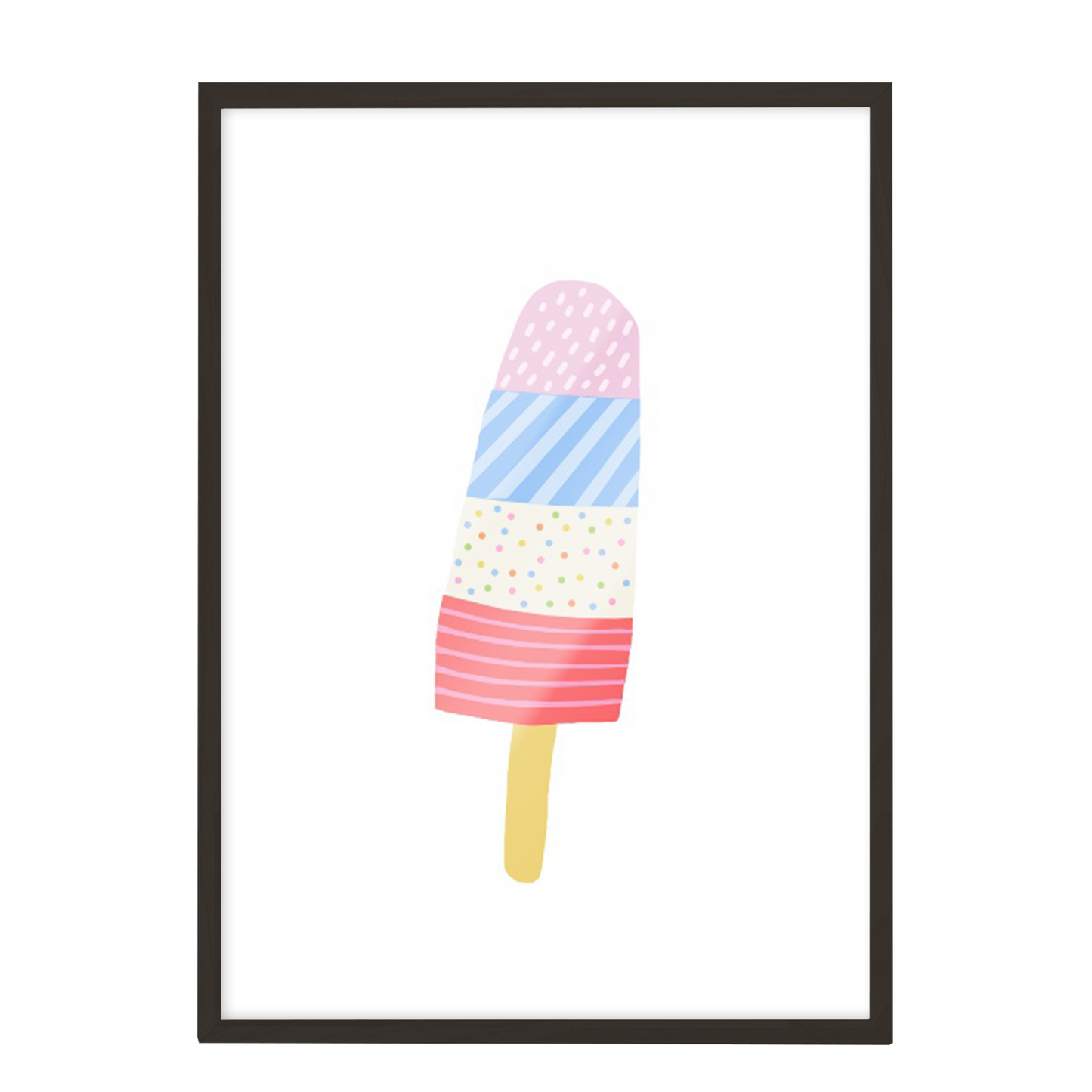 Ilustración helado colores, decoración 202