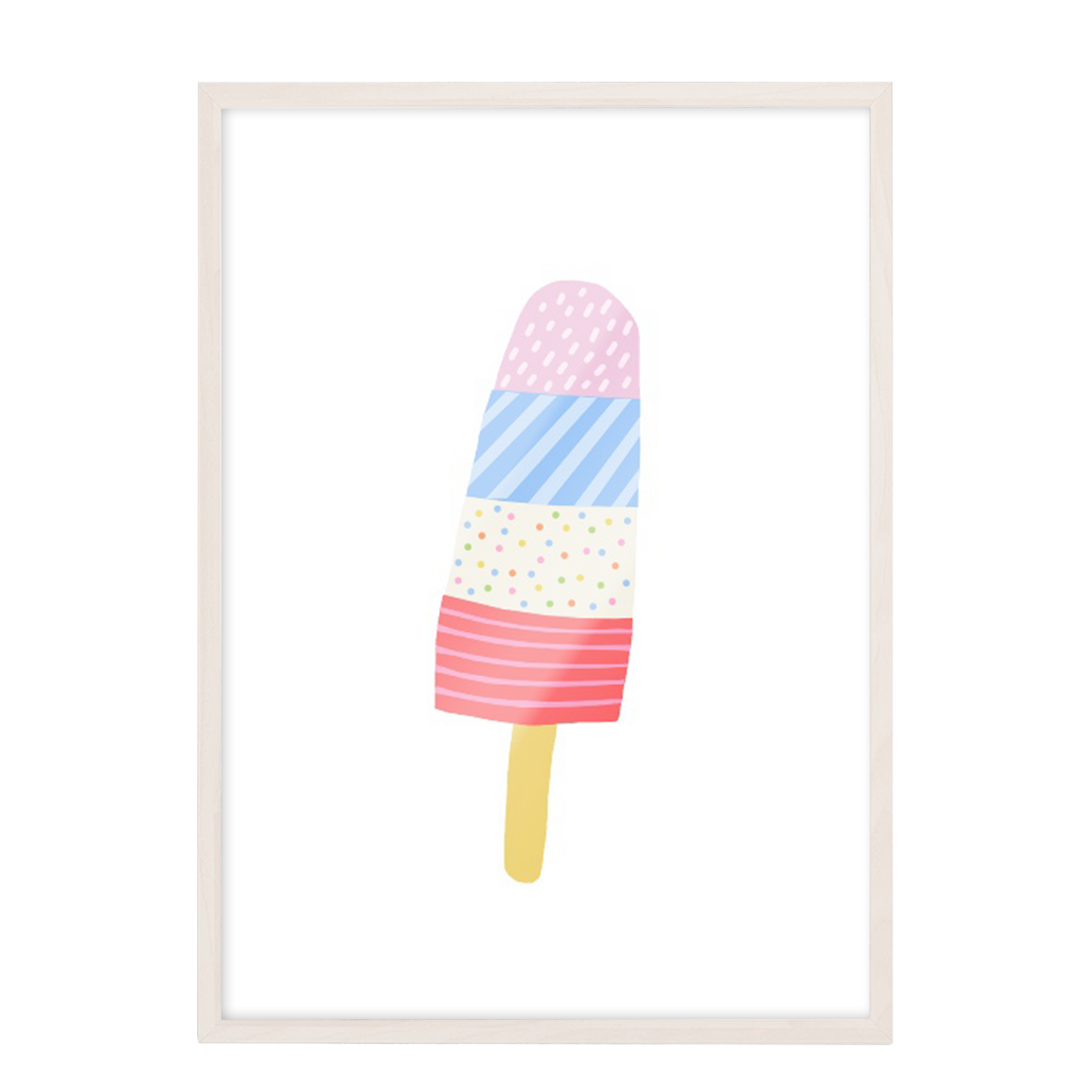 Ilustración helado colores, decoración 202