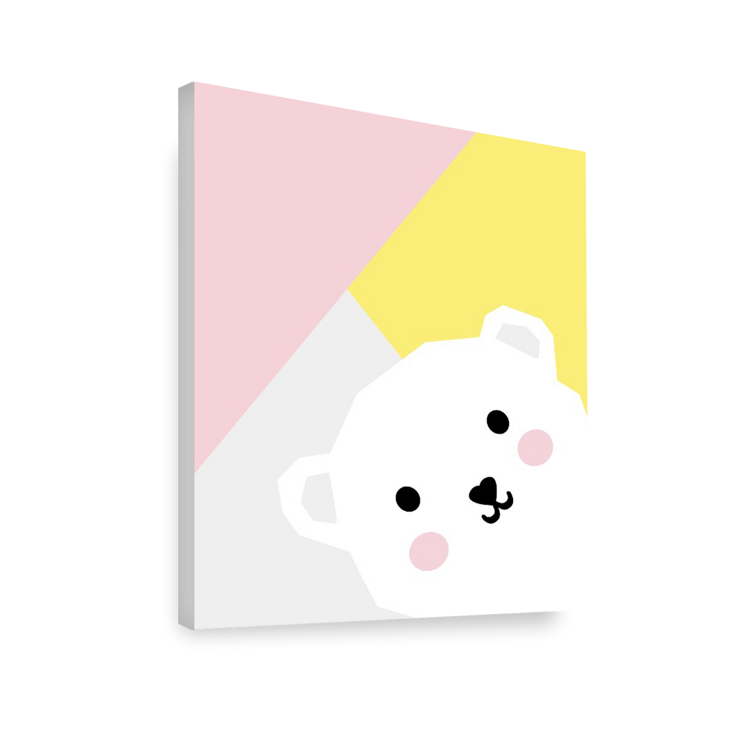 Ilustración oso geométrico, Colores decoración 206