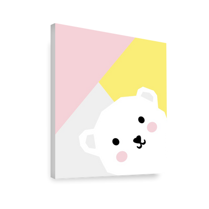 Ilustración oso geométrico, Colores decoración 206