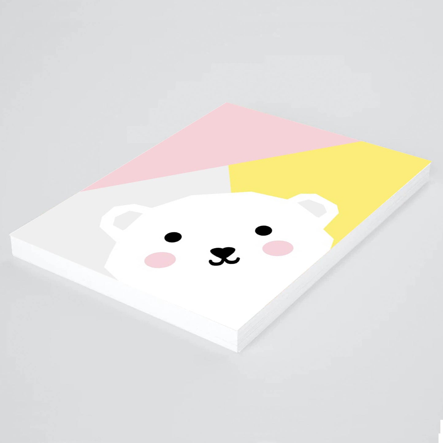 Ilustración oso geométrico, Colores decoración 206