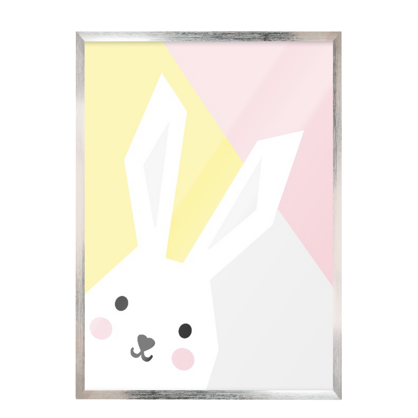 Ilustración conejo geométrico, Colores decoración 207