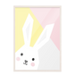Ilustración conejo geométrico, Colores decoración 207