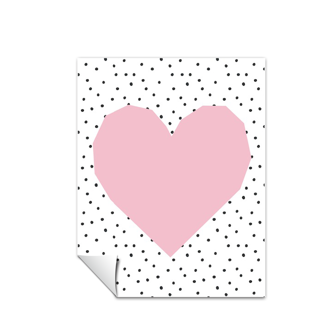 Ilustración Corazon puntos, decoración 208