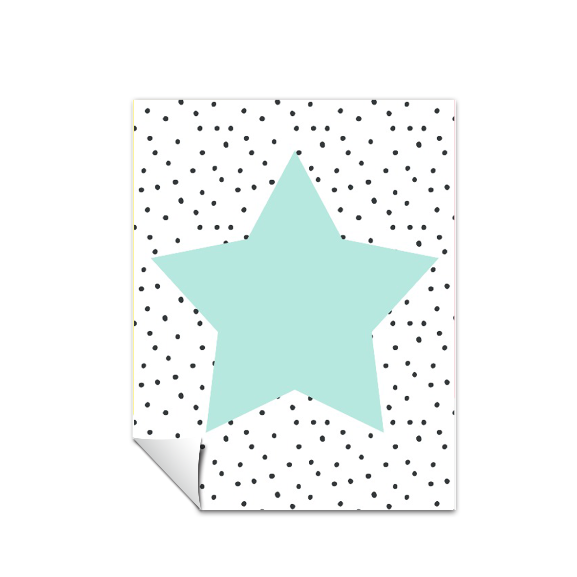 Ilustración Estrella puntos, decoración 211