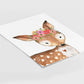 Acuarela Animales Flores Ciervo,  decoración 226