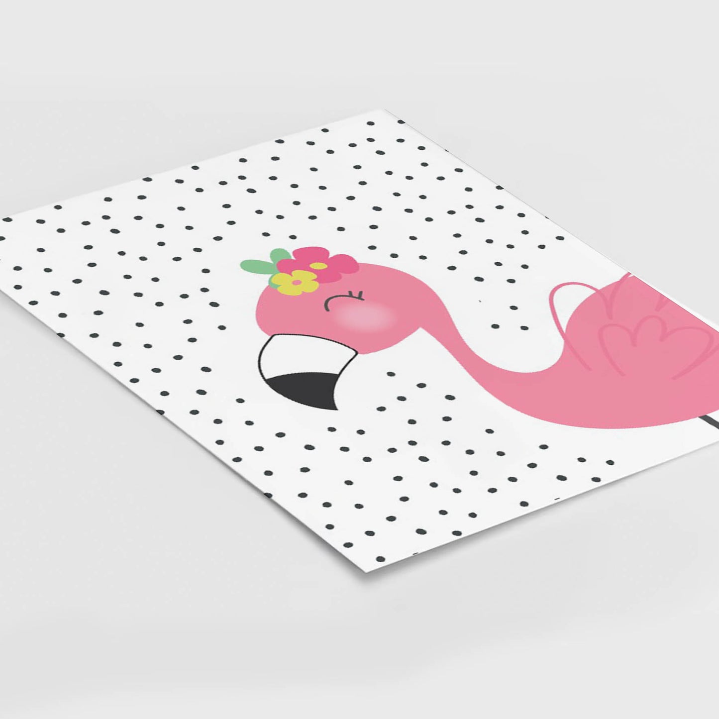 Ilustración Flamenco puntos, decoración 211