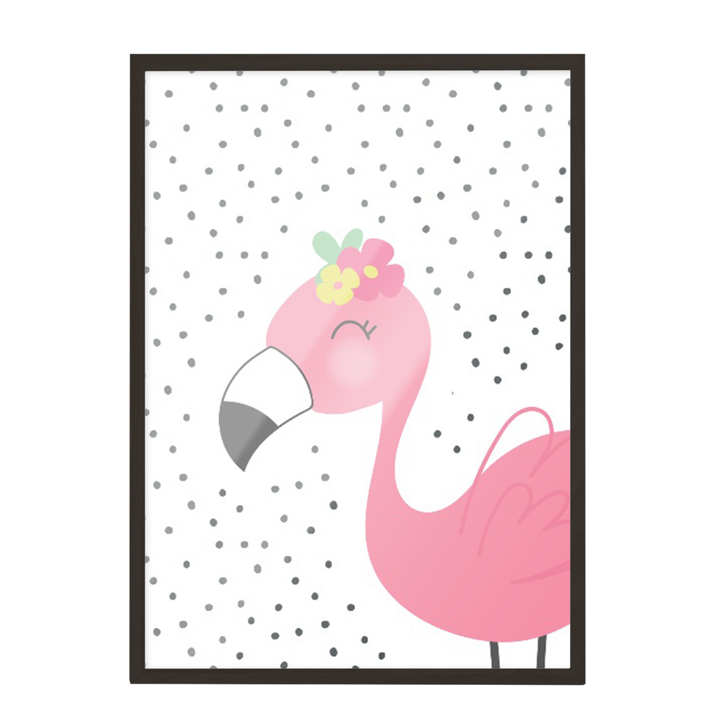 Ilustración Flamenco puntos, decoración 211