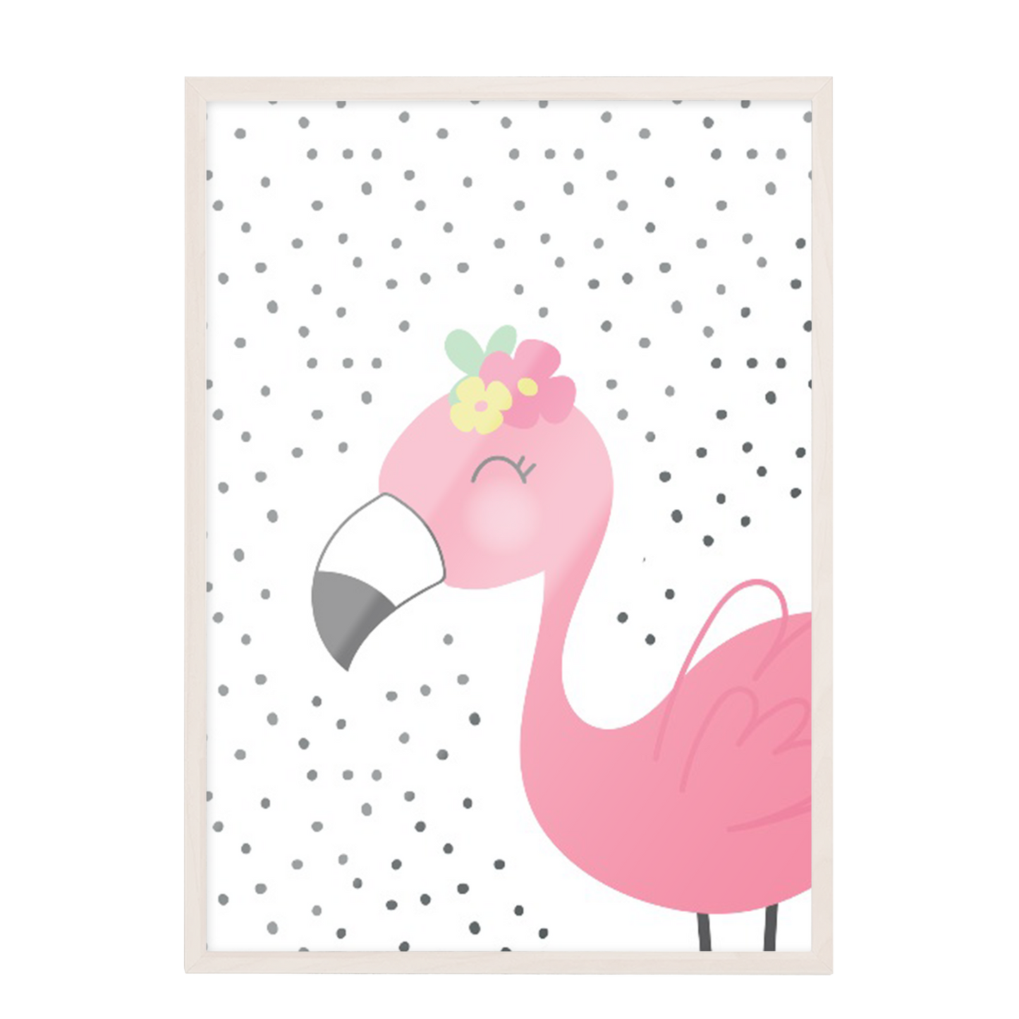 Ilustración Flamenco puntos, decoración 211