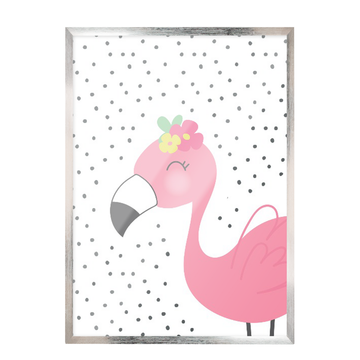 Ilustración Flamenco puntos, decoración 211