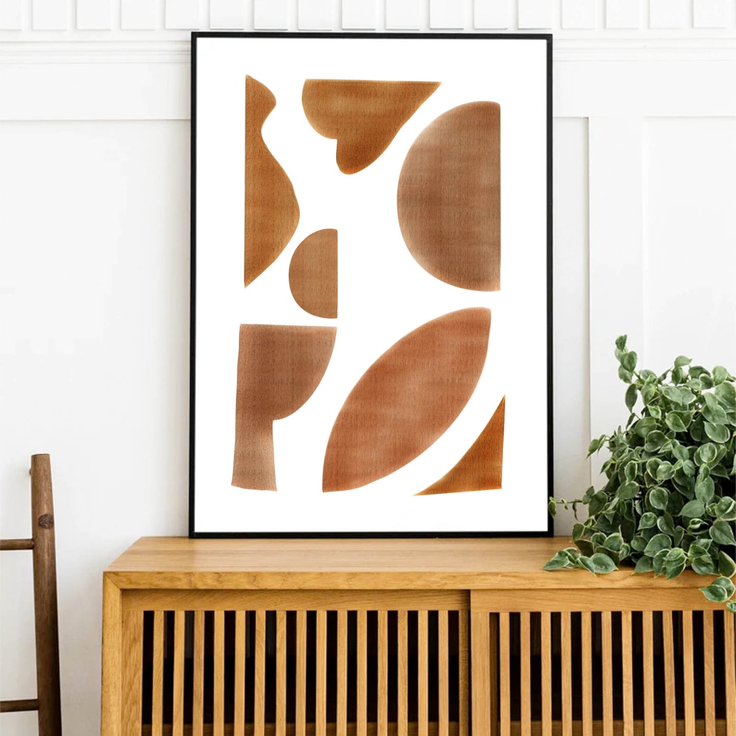 Minimalista abstracta, boho beige 22
