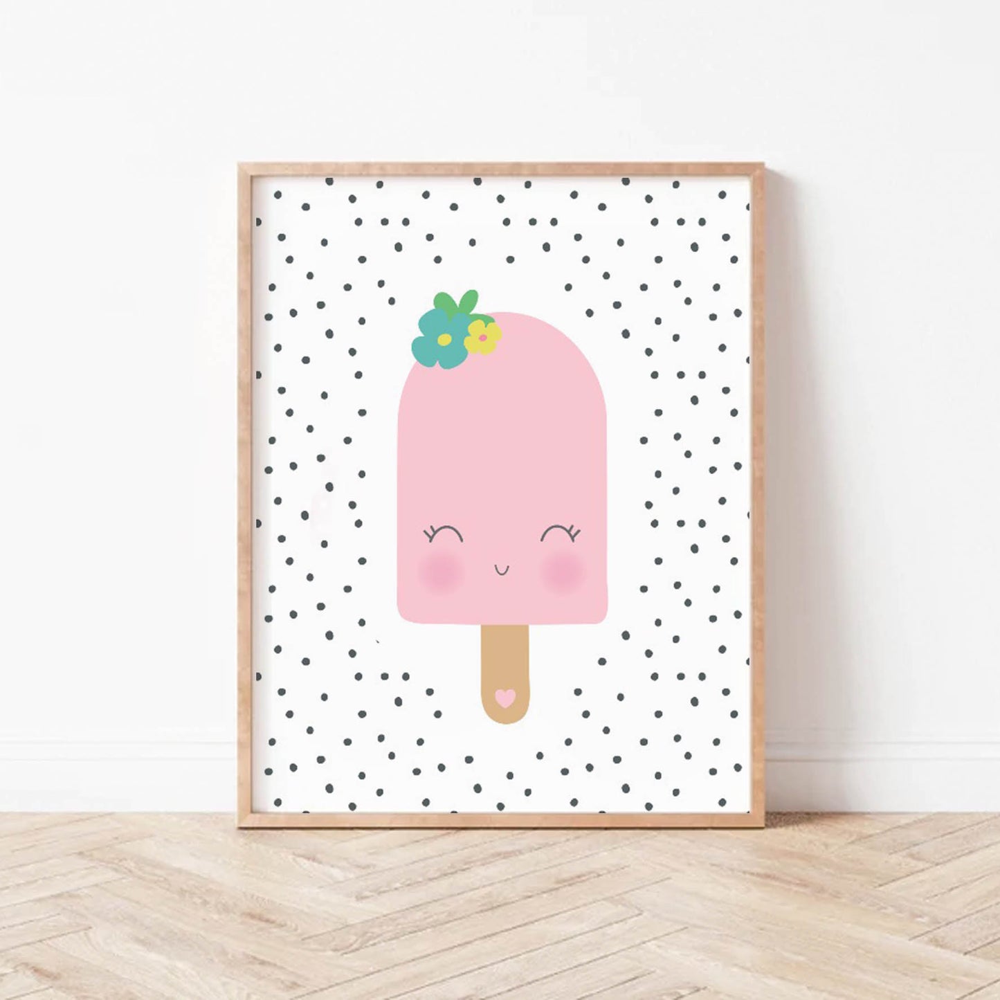 Ilustración Helado puntos, decoración 211