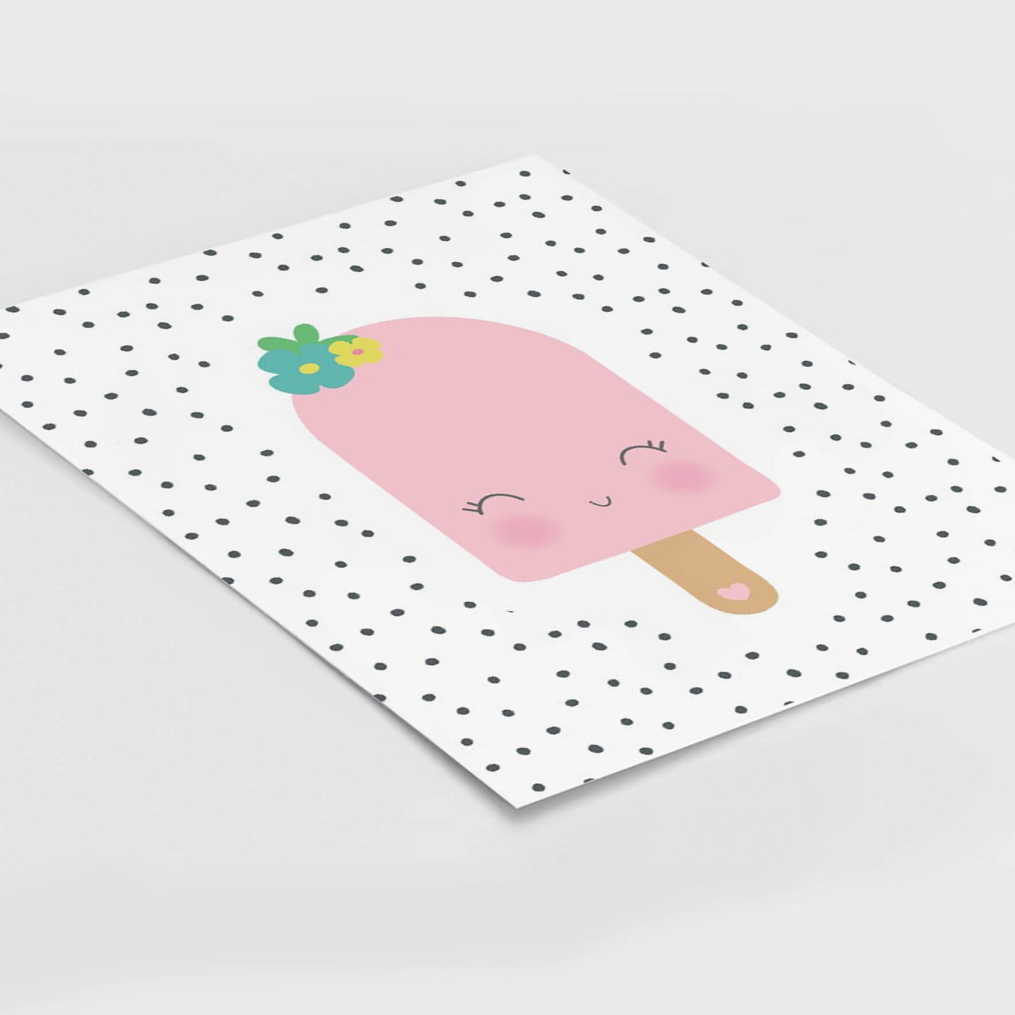 Ilustración Helado puntos, decoración 211