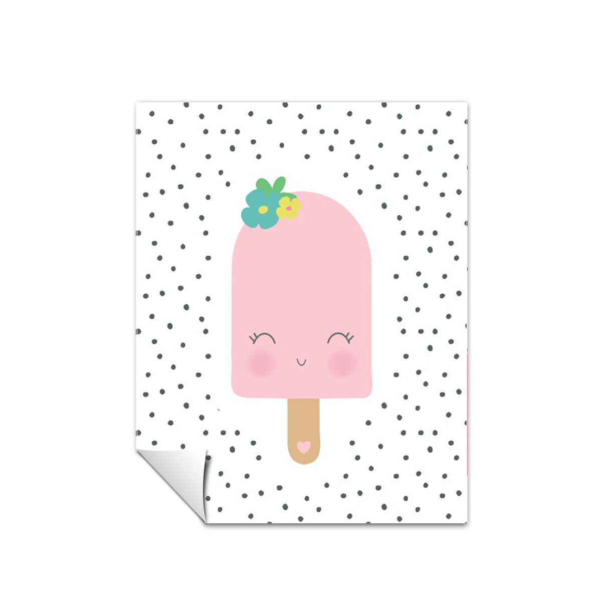 Ilustración Helado puntos, decoración 211