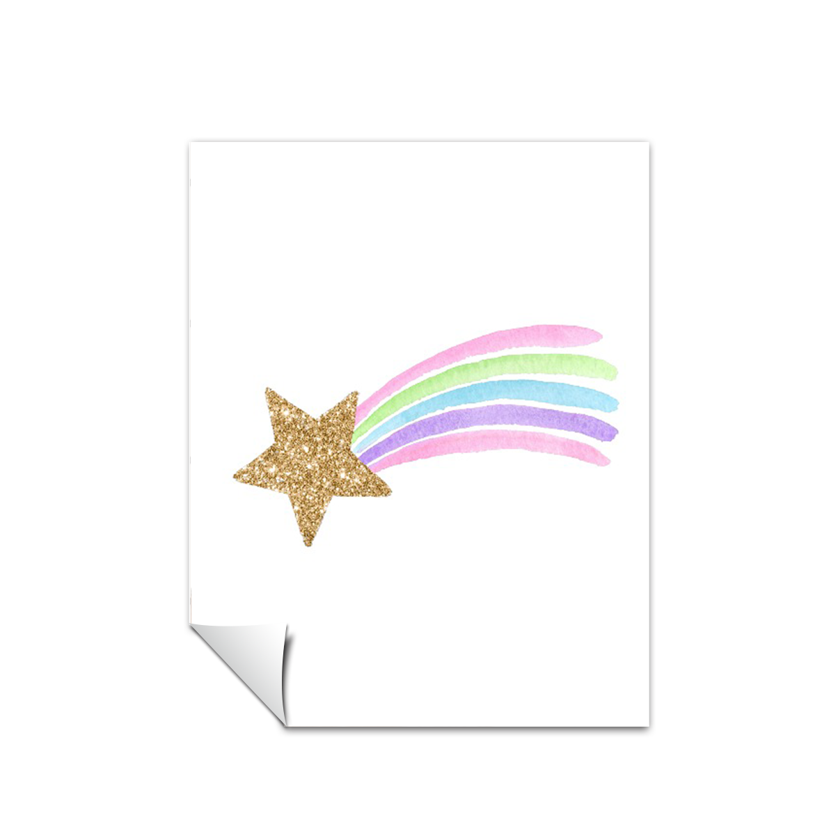 Acuarela Estrella fugas, Colores decoración 232