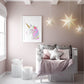 Acuarela Unicornio Flores, Colores decoración 234