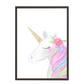Acuarela Unicornio Flores, Colores decoración 234