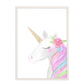 Acuarela Unicornio Flores, Colores decoración 234