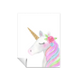 Acuarela Unicornio Flores, Colores decoración 234
