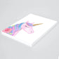 Acuarela Unicornio rosa Flores, Colores decoración 235