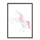 Acuarela Unicornio Flores, Colores decoración 236