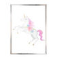 Acuarela Unicornio Flores, Colores decoración 236